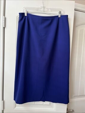Preston & York Women's Pencil Skirt in Deep Royal Blue